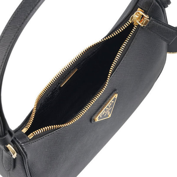 Prada Nero Saffiano Black Bag Leather Mini - Picture 3 of 3